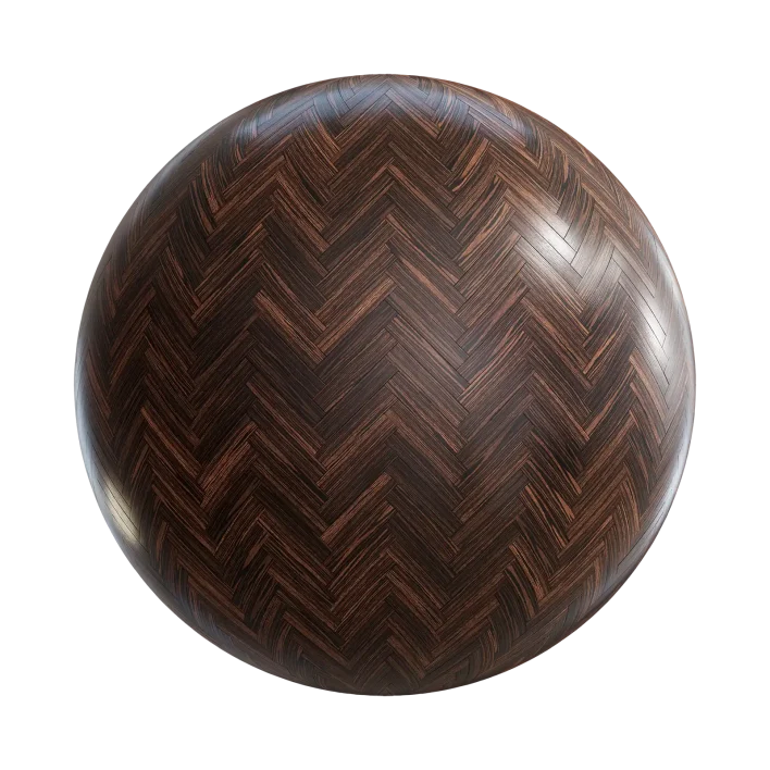 Dark Zebrano Herringbone Floor 7801