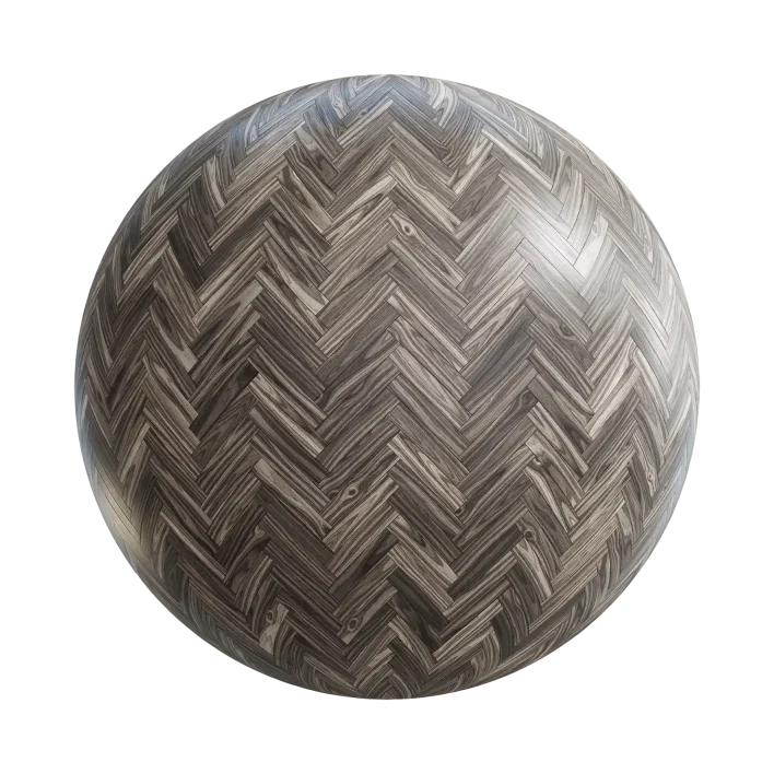 Grey Hickory Herringbone Floor 7819