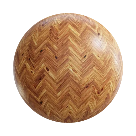 Rustic Hickory Herringbone Floor 7810