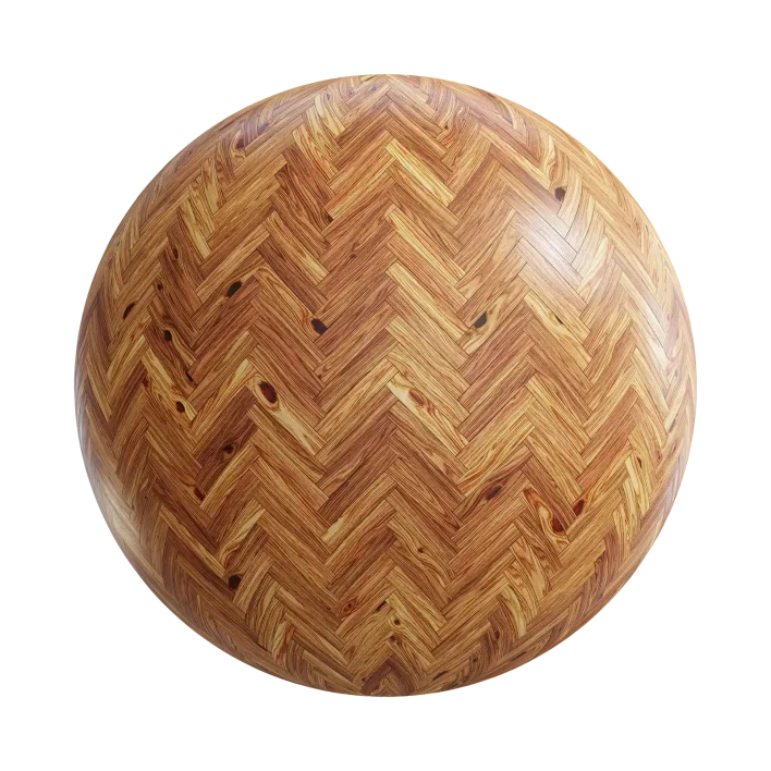 Rustic Hickory Herringbone Floor 7810