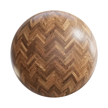 Rustic Oak Herringbone Floor 7809
