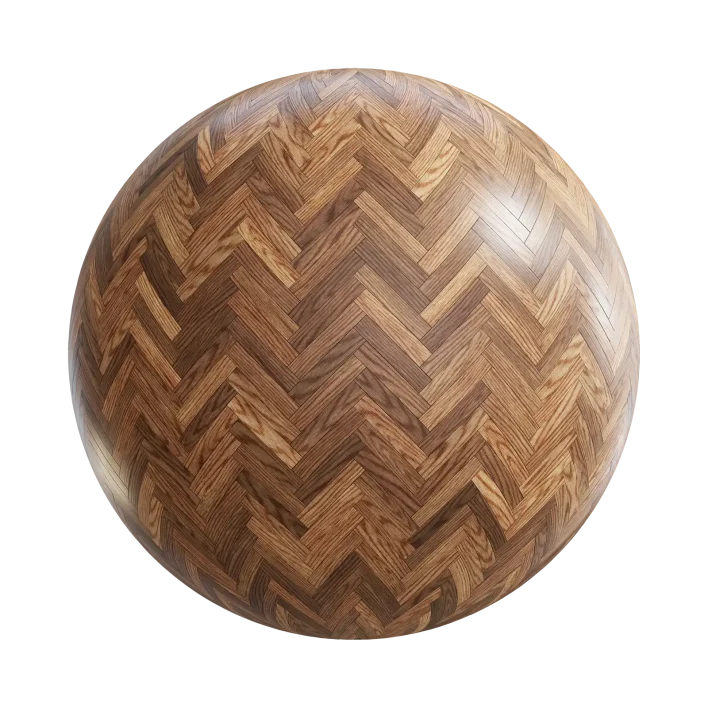 Rustic Oak Herringbone Floor 7809