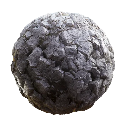 Wet Grey Rock PBR Textures