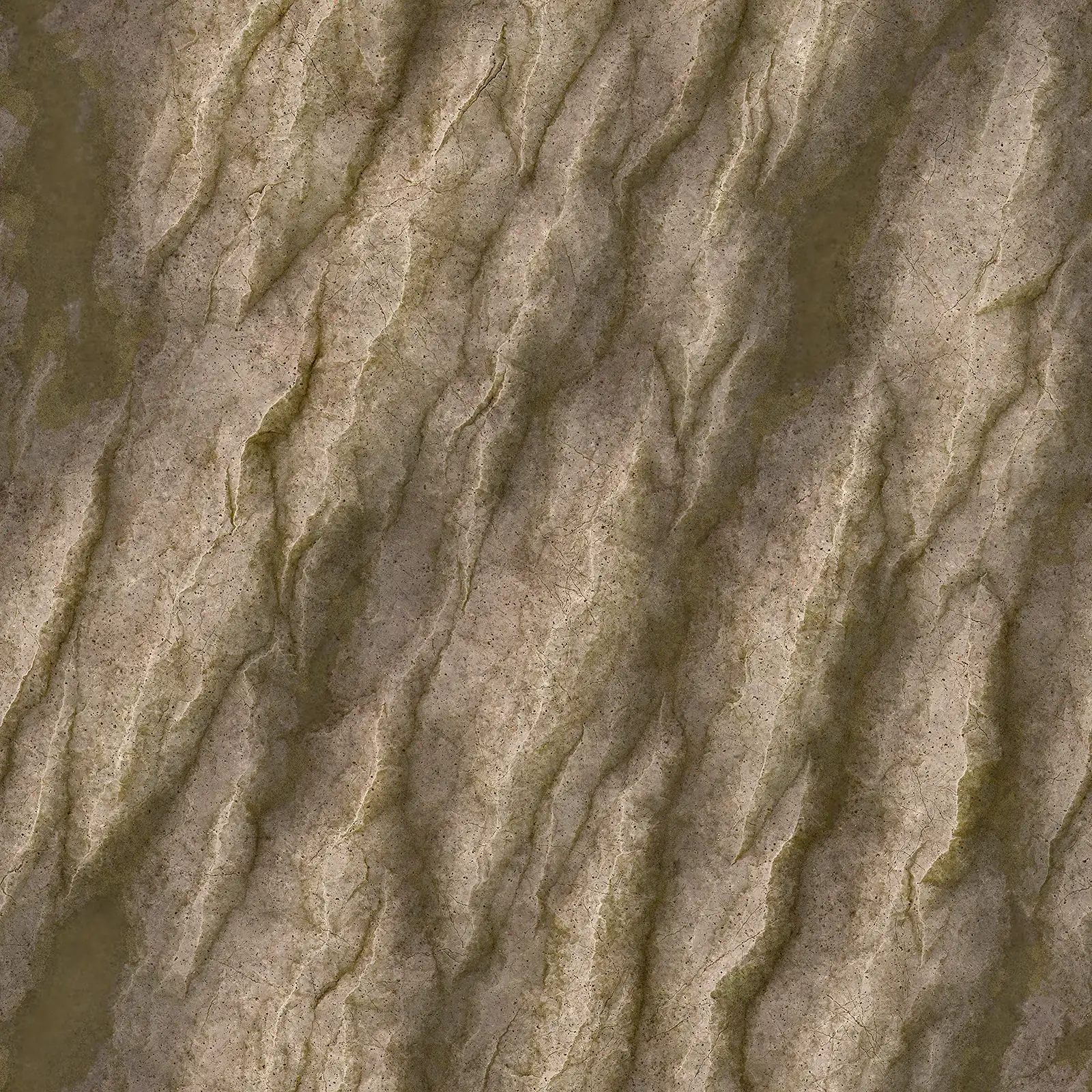 Wet Mossy Beige Rock 7897 - Image 4