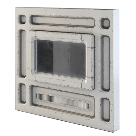 Futuristic Apartment Wall with Window