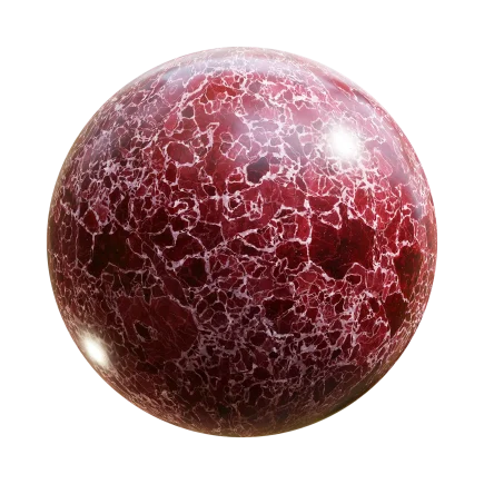 Red White Marble 7960