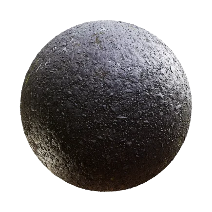 Wet Dark Ground with Gravel