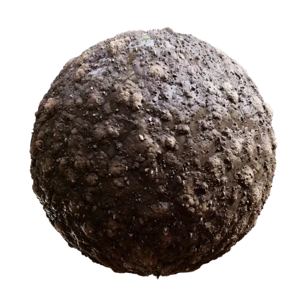 Wet Rough Brown Ground