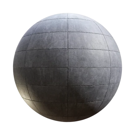 Concrete Slabs - concrete, slabs, tiles, grey - PBR texture