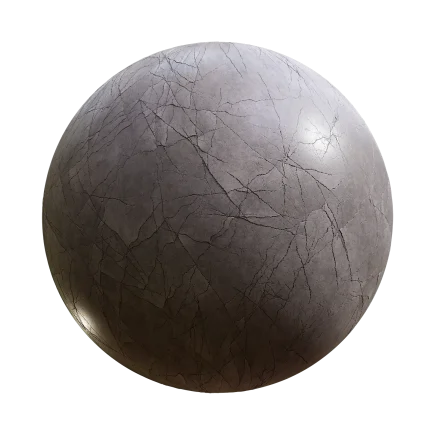 Cracked Polished Concrete - concrete, cracked, polished, grey - PBR texture