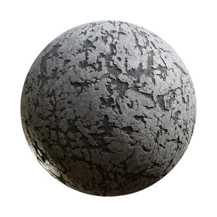 Damaged Concrete - concrete, damaged, cracked, weathered - PBR texture