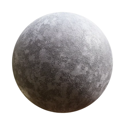 Damaged Concrete - concrete, damaged, cracked, grey - PBR texture