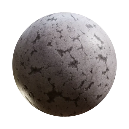 Damaged Conrete - concrete, damaged, cracked, weathered - PBR texture