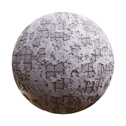 Damaged Rebar Conrete - concrete, damaged, rebar, cracked - PBR texture