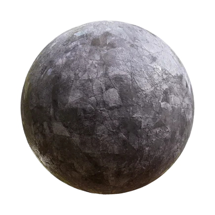 Wet Cracked Concrete - concrete, wet, cracked, pbr texture - PBR texture