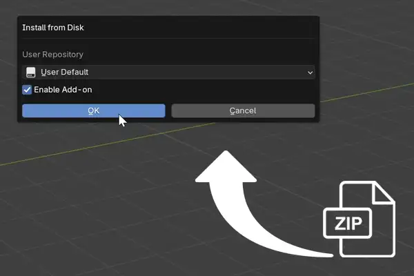 Installing CGAxis Blender Add-on by drag and drop into Blender 4.2