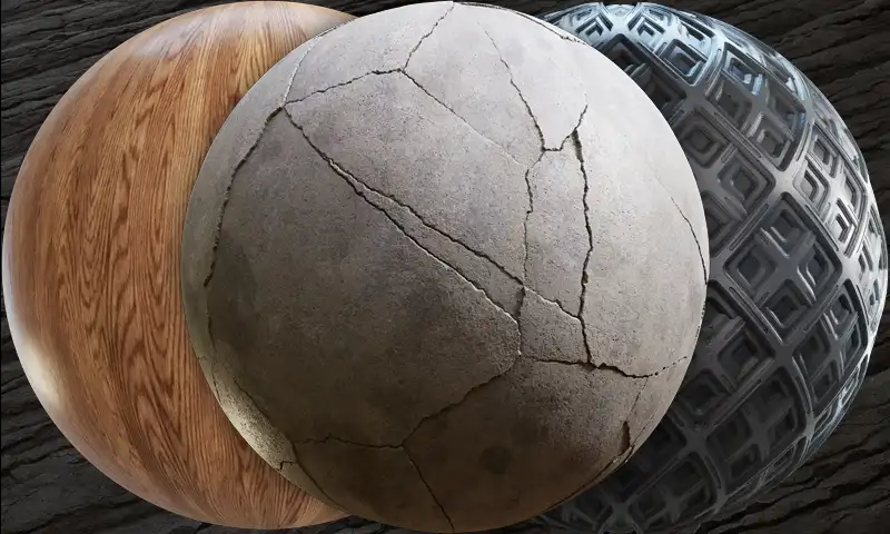 PBR materials category in CGAxis Blender Add-on