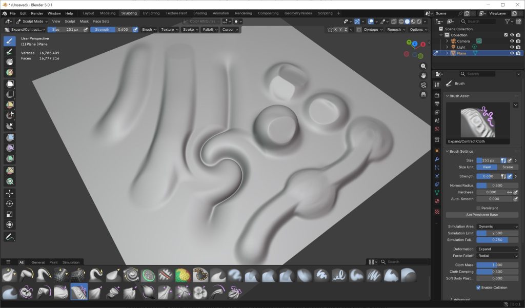 Sculpting Tools in Blender 5