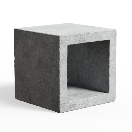 Concrete Pedestal - concrete, pedestal, grey, cube - PBR texture
