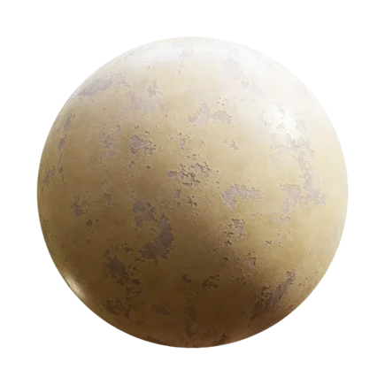 Beige Damaged Plaster - plaster, beige, damaged, peeling - PBR texture