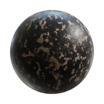 Black Peeling Wall Paint - paint, peeling, black, weathered - PBR texture