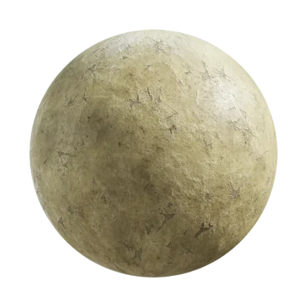 Old Beige Plaster Wall - plaster, wall, beige, cracked - PBR texture